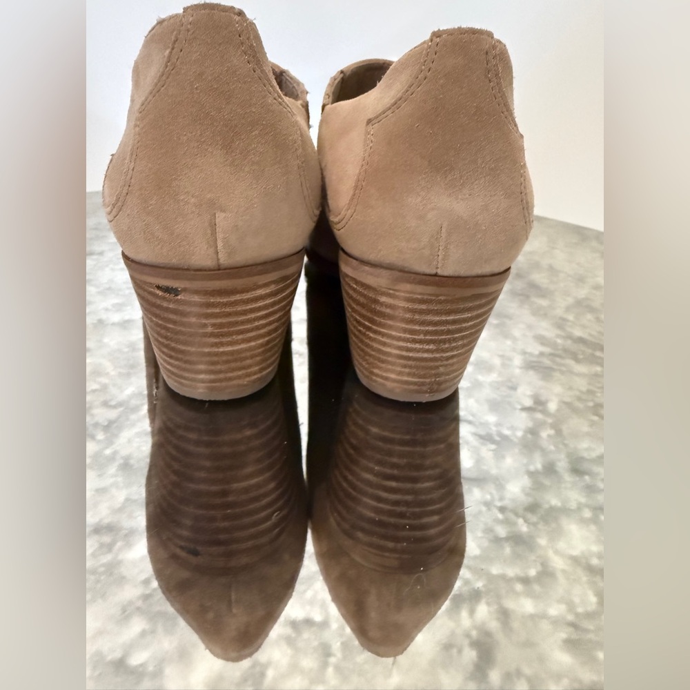 Sam Edelman Beige Suede Ankle Boots Size 11 - Picture 7 of 12